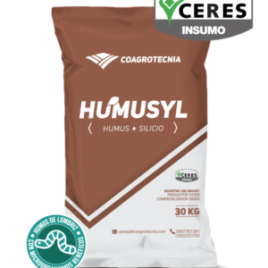 Humusyl Fertilizante Ecológico y Enmienda 100% Natural con silicio y hummus de lombriz que aporta 80% de materia orgánica para todo tipo de cultivo como banano, arroz, maíz, cacao, papa, pitajaya, melón , sandia, tomate, cebolla, lechuga, y flores.